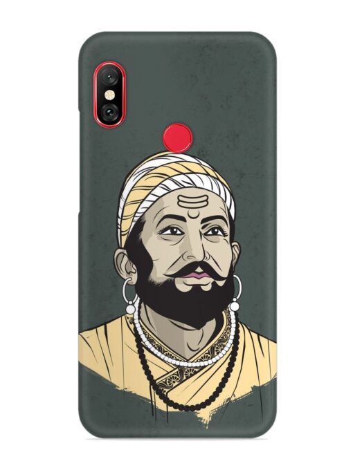 Shivaji Maharaj Vector Art Snap Case for Xiaomi Mi A2 Zapvi