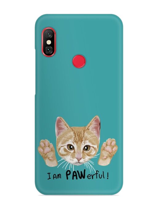 Typography Slogan Cat Snap Case for Xiaomi Mi A2 Zapvi