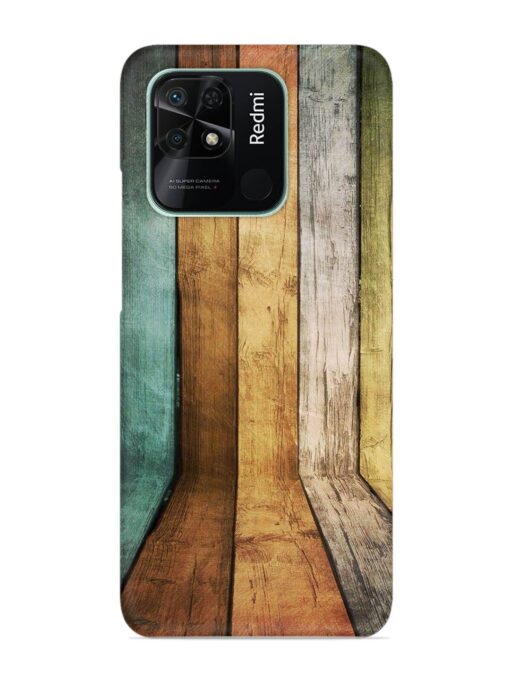 Wooden Realistic Art Snap Case for Xiaomi Redmi 10 Zapvi