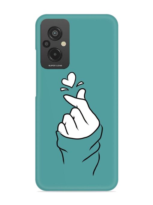 Korean Heart Sign Art Snap Case for Xiaomi Redmi 11 Prime (4G) Zapvi