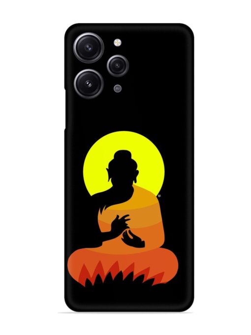 Buddha Art Black Snap Case for Xiaomi Redmi 12 (4G) Zapvi