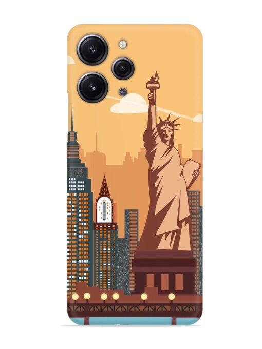 New York Statue Of Liberty Architectural Scenery Snap Case for Xiaomi Redmi 12 (4G) Zapvi