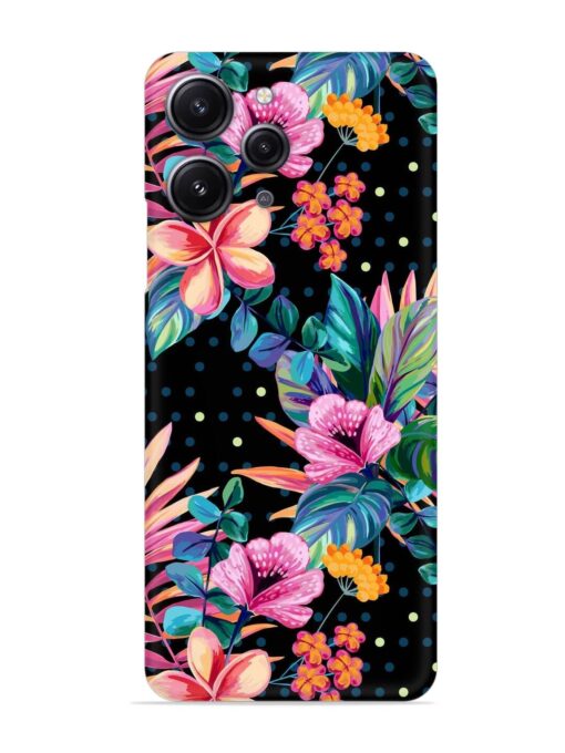 Seamless Floral Pattern Snap Case for Xiaomi Redmi 12 (4G) Zapvi