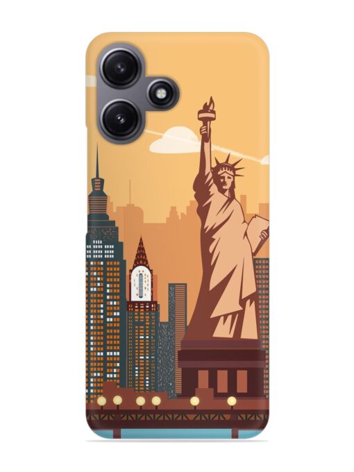 New York Statue Of Liberty Architectural Scenery Snap Case for Xiaomi Redmi 12 (5G) Zapvi