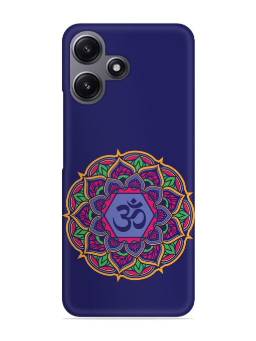 Om Mandala Art Blue Snap Case for Xiaomi Redmi 12 (5G) Zapvi