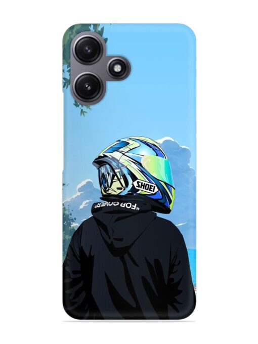 Rider With Helmet Snap Case for Xiaomi Redmi 12 (5G) Zapvi
