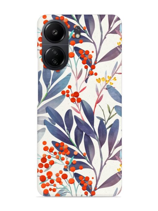 Seamless Floral Pattern Snap Case for Xiaomi Redmi 13C (4G) Zapvi