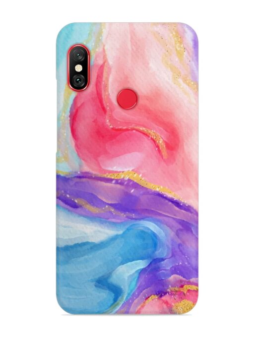 Watercolor Gradient Snap Case for Xiaomi Redmi 6 Pro Zapvi