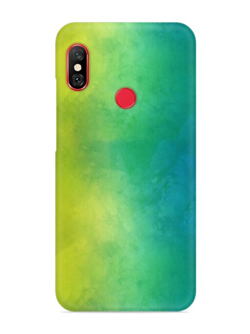 Yellow Green Gradient Snap Case for Xiaomi Redmi 6 Pro Zapvi