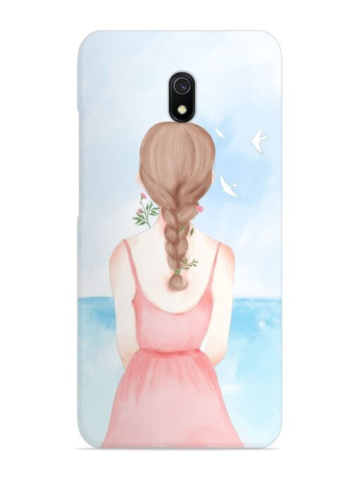 Watercolor Girl Vector Snap Case for Xiaomi Redmi 8A Zapvi