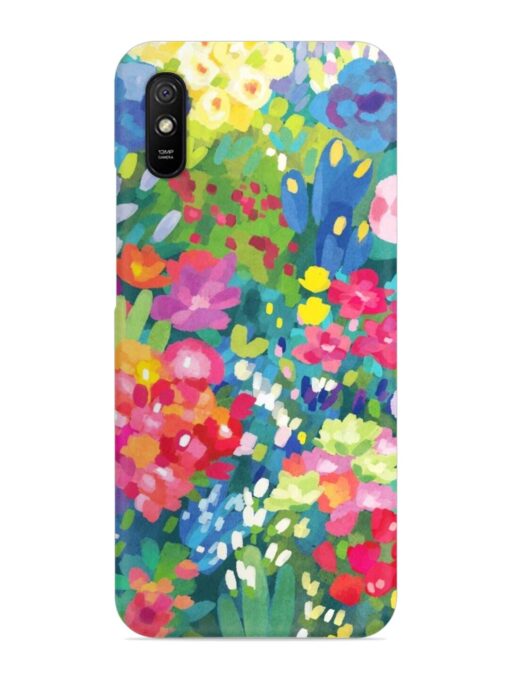 Watercolor Flower Art Snap Case for Xiaomi Redmi 9A Zapvi