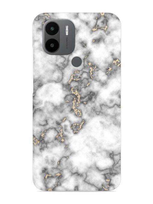 Gray And Gold Marble Snap Case for Xiaomi Redmi A1 Plus Zapvi