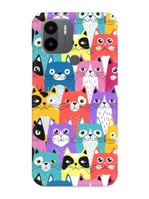 Funny Cartoon Cats Snap Case for Xiaomi Redmi A1 Plus Zapvi