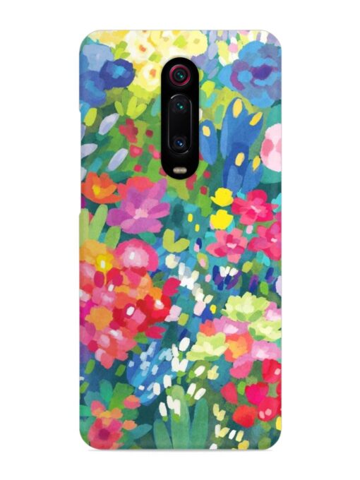 Watercolor Flower Art Snap Case for Xiaomi Redmi K20 Pro Zapvi