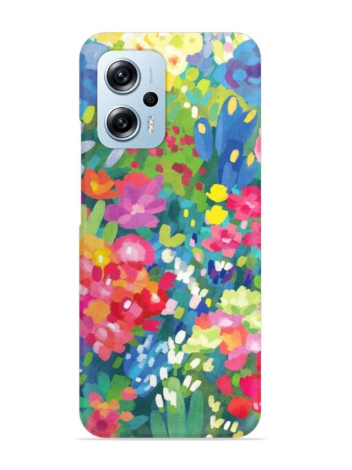 Watercolor Flower Art Snap Case for Xiaomi Redmi K50I (5G) Zapvi