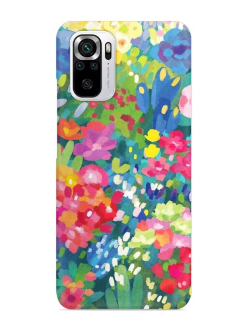 Watercolor Flower Art Snap Case for Xiaomi Redmi Note 10S Zapvi