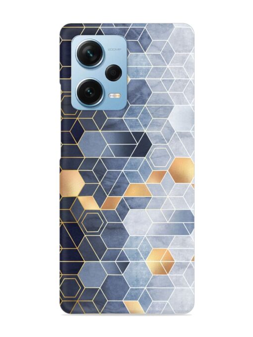 Geometric Abstraction Hexagons Snap Case for Xiaomi Redmi Note 12 Pro Plus (5G) Zapvi