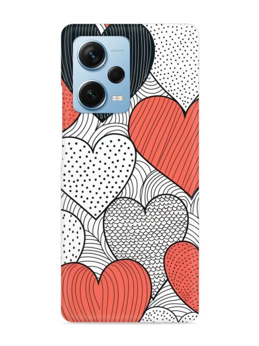 Girly Heart Seamless Snap Case for Xiaomi Redmi Note 12 Pro Plus (5G) Zapvi