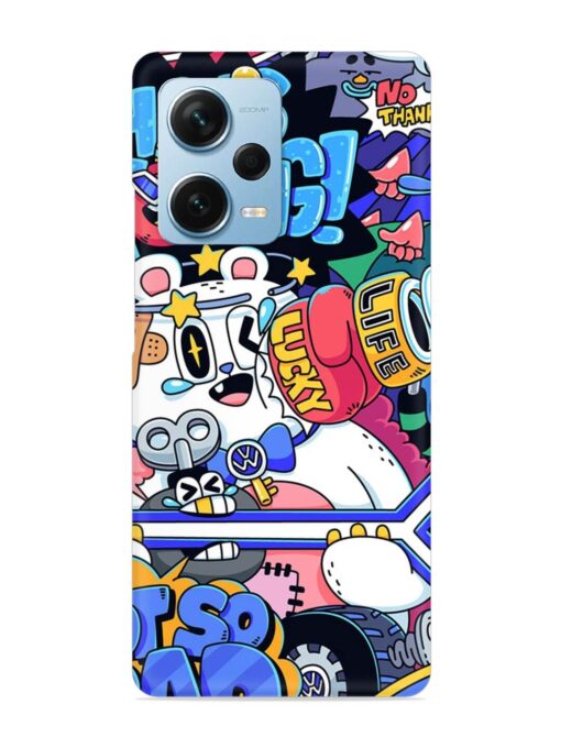 Universal Doodle Snap Case for Xiaomi Redmi Note 12 Pro Plus (5G) Zapvi