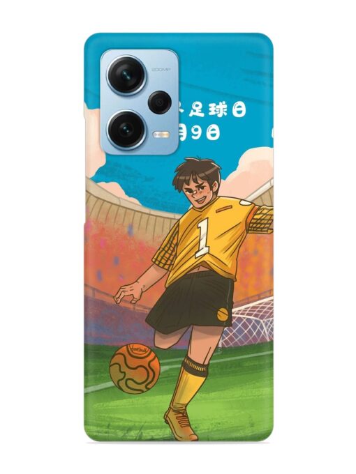 Soccer Kick Snap Case for Xiaomi Redmi Note 12 Pro Plus (5G) Zapvi