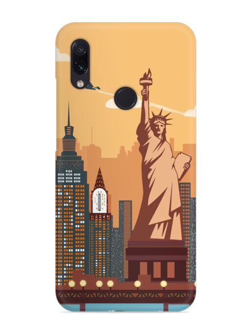 New York Statue Of Liberty Architectural Scenery Snap Case for Xiaomi Redmi Note 7 Zapvi