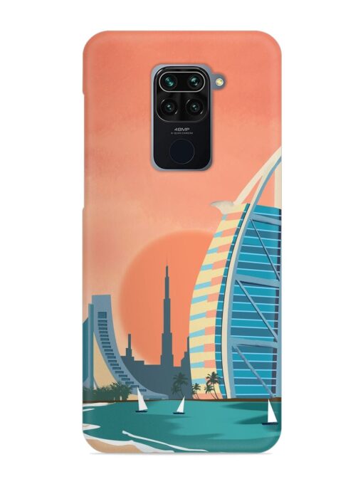 Dubai Architectural Scenery Snap Case for Xiaomi Redmi Note 9 Zapvi