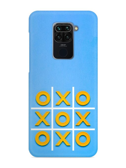Yellow Plastic Crosses Snap Case for Xiaomi Redmi Note 9 Zapvi