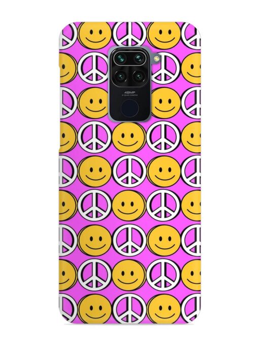 Smiley Face Peace Snap Case for Xiaomi Redmi Note 9 Zapvi
