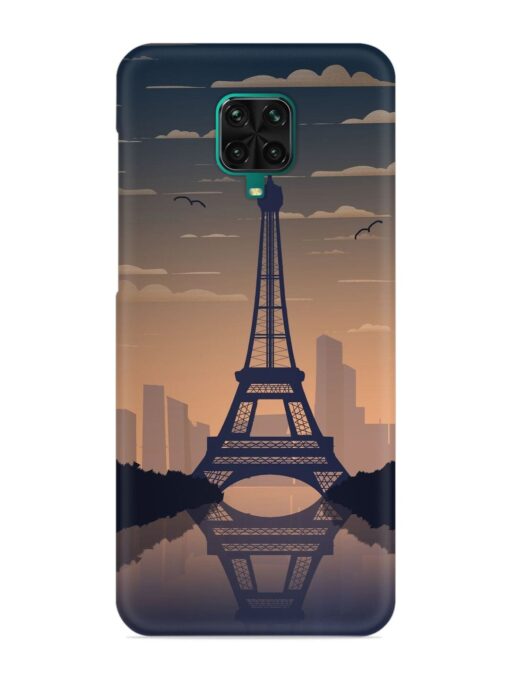 France Paris Eiffel Tower Gradient Snap Case for Xiaomi Redmi Note 9 Pro Max Zapvi
