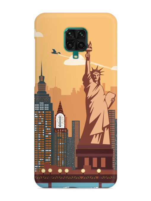 New York Statue Of Liberty Architectural Scenery Snap Case for Xiaomi Redmi Note 9 Pro Max Zapvi