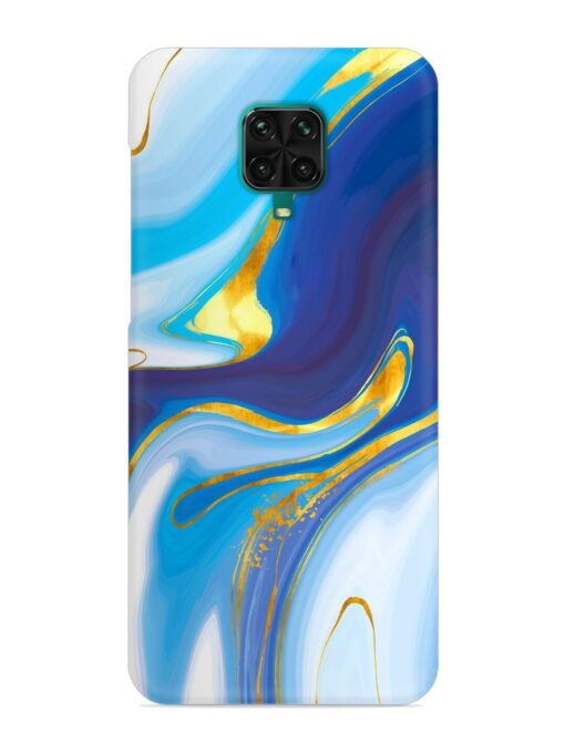 Watercolor Background With Golden Foil Snap Case for Xiaomi Redmi Note 9 Pro Max Zapvi