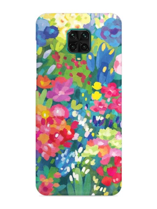 Watercolor Flower Art Snap Case for Xiaomi Redmi Note 9 Pro Max Zapvi