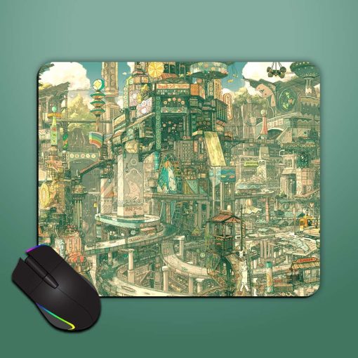 Shang Town Illustration Mouse Pad Zapvi