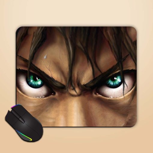 Angry Eye Illustration Mouse Pad