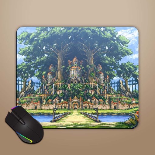 Treehouse Illustretion Mouse Pad Zapvi