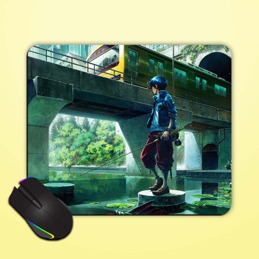 Anime Fisherboy Illustretion Mouse Pad