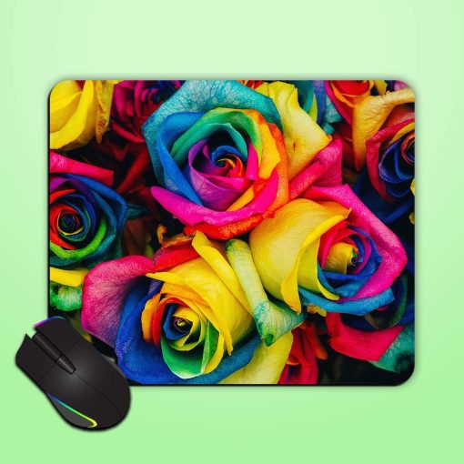 Colored Rose Mouse Pad Zapvi