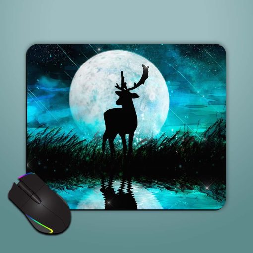 Beautiful Dear Painting Mouse Pad