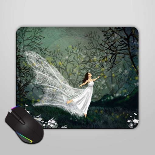 Dancing Girl Mouse Pad Zapvi