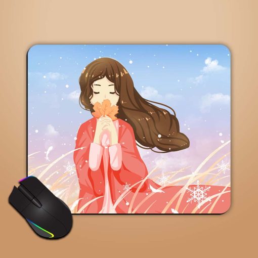 Animated Girl Mouse Pad