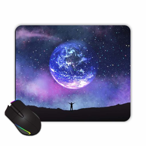 Alone Earth Mouse Pad