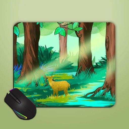 Forest Deer Mouse Pad Zapvi