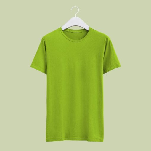 Neon Green Half Sleeve T-Shirt for Men Zapvi