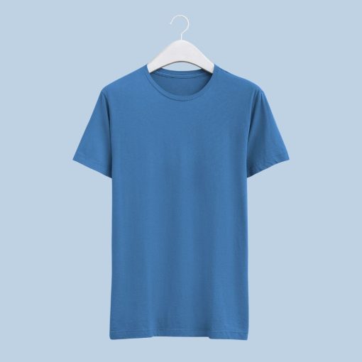 Dazzling Blue Half Sleeve T-Shirt for Men Zapvi