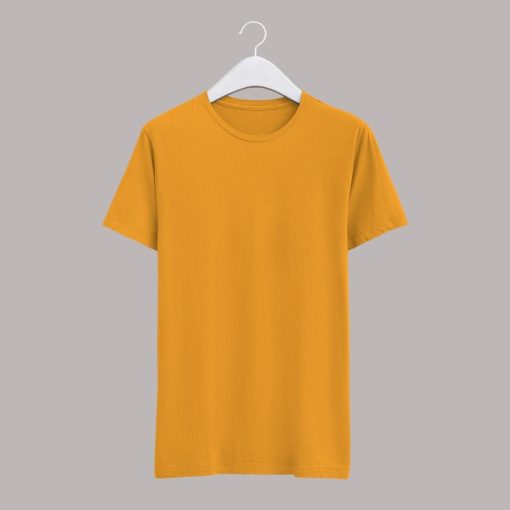 Yellow Half Sleeve T-Shirt for Men Zapvi