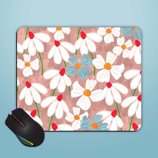 Abstract Petal Flowers Mouse Pad Zapvi