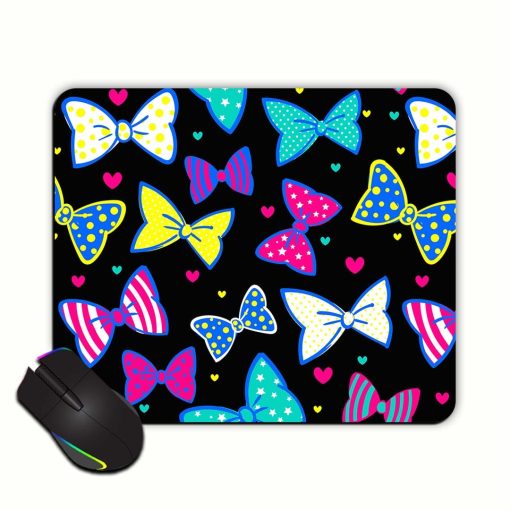 Bow Hearts Seamless Mouse Pad Zapvi