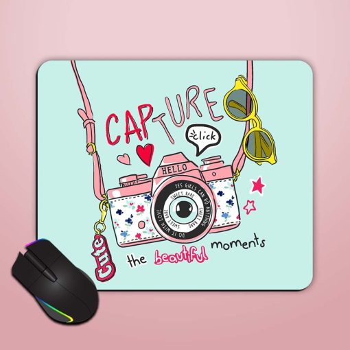 Capture Slogan Cartoon Mouse Pad Zapvi