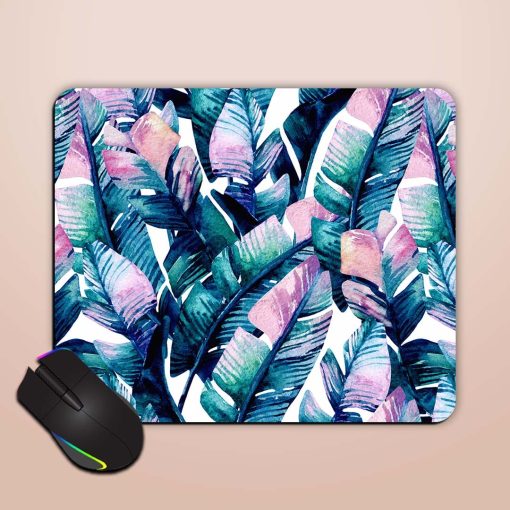 Banana Leaf Seamless Mouse Pad