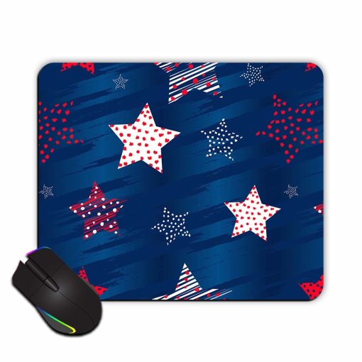 Abstract Seamless Stars Mouse Pad Zapvi